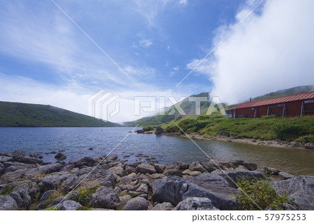 白馬大池周圍的風景（白馬山脈，長野縣北Azumi） 57975253