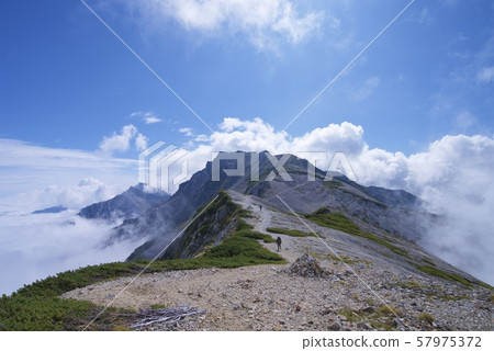 從Korenka山到白馬山的山路（白馬山脈，長野縣北Azumi） 57975372