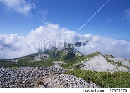 從Korenka山到白馬山的山路（白馬山脈，長野縣北Azumi） 57975376