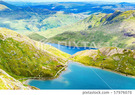 Beautiful mountains in Wales 57976078