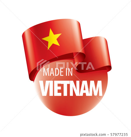 Vietnam flag, vector illustration on a white background Vietnam flag, vector illustration on a white background 57977235