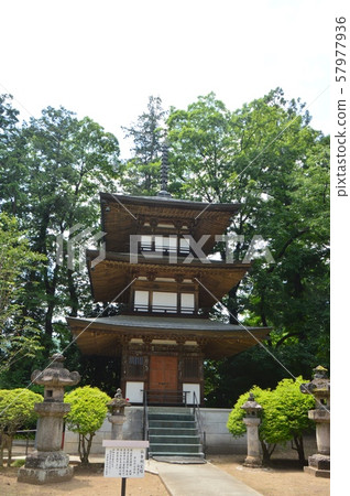 Triple Pagoda (Keirinji / Shioyama Huts of Koshu City, Yamanashi Prefecture) 57977936