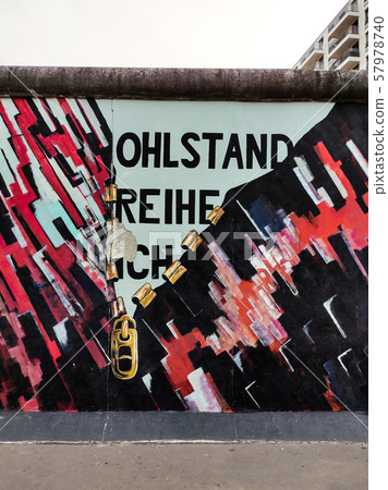 BERLIN, GERMANY - Berlin Wall. East Side Gallery. 57978740