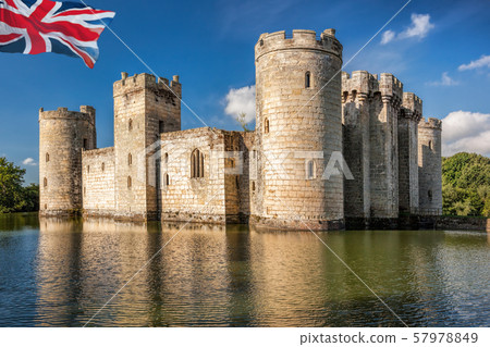 Historic Bodiam Castle in East Sussex, England 57978849