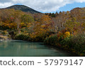 State of autumn leaves of Aomori Hakkoda hell swamp 57979147