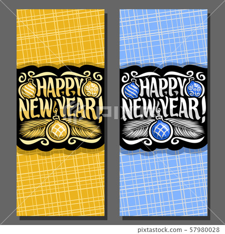 Vector banners for New Year - Stock Illustration [57980028] - PIXTA