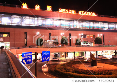 仙台站夜景5 仙台站夜景5 57980683