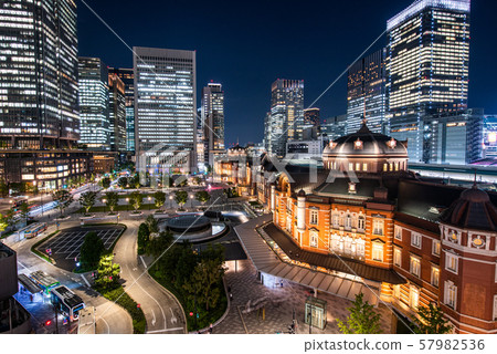 東京站夜景 東京站夜景 57982536