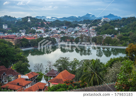 kandy, last capital of ancient sri lanka, by lake 57983183