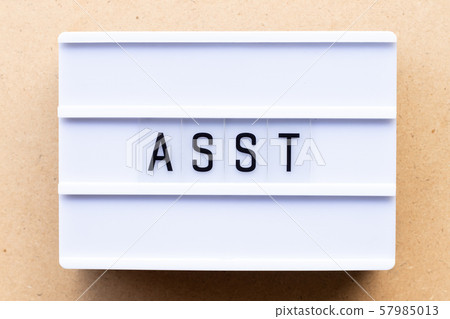 Lightbox with word asst Lightbox with word asst 57985013