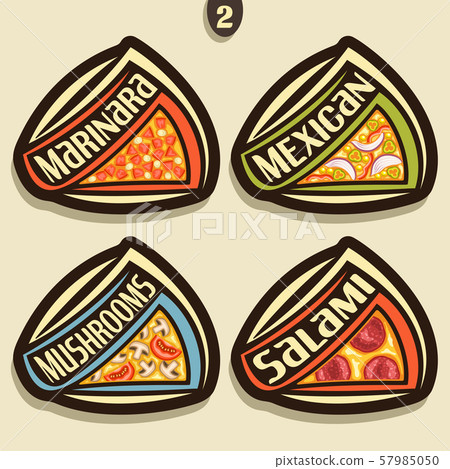 Vector signs for Pizza Vector signs for Pizza 57985050