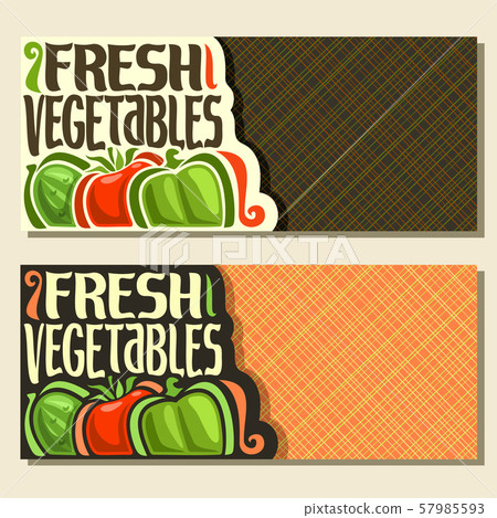 Vector banners for Vegetables Vector banners for Vegetables 57985593