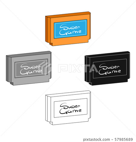 Cartridge single icon in cartoon,black,black,outline style for design. Car maintenance station 57985689