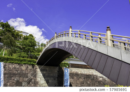 Fukuchiyama Castle and Shoryu Bridge (Fukuchiyama City, Kyoto Prefecture) 57985691