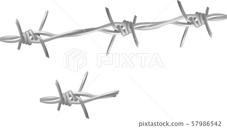 barbed wire in steel for the fence barbed wire in steel for the fence 57986542
