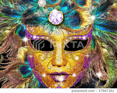 Golden Carnival Mask Golden Carnival Mask 57987162