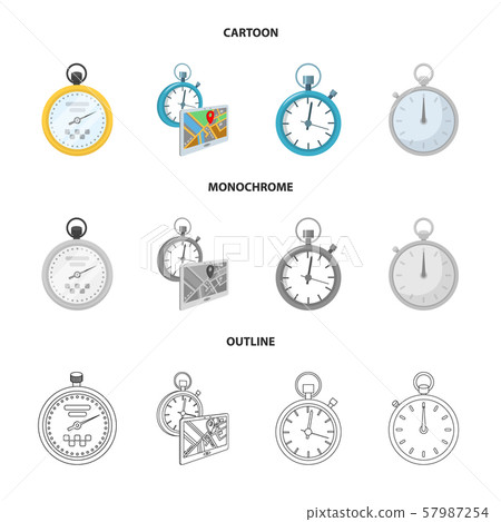 Vector illustration of stopwatch and watch symbol. Collection of stopwatch and stop stock vector Vector illustration of stopwatch and watch symbol. Collection of stopwatch and stop stock vector 57987254