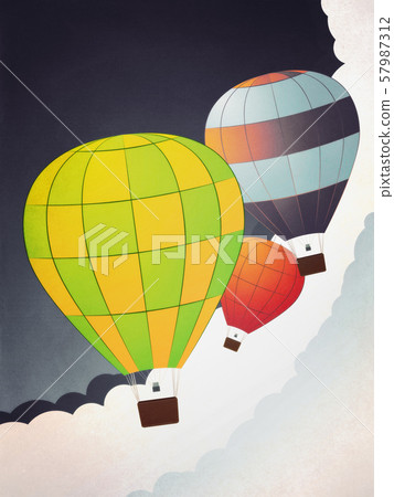 Air balloons in the sky 57987312