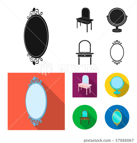 Vector illustration of imagery and decorative icon. Set of imagery and silver vector icon for stock. Vector illustration of imagery and decorative icon. Set of imagery and silver vector icon for stock. 57988067