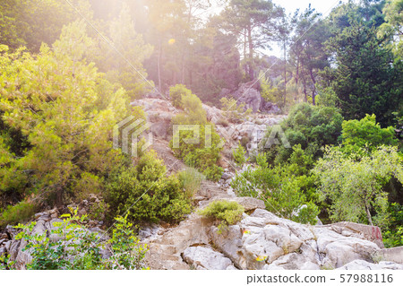 Rocks on hillside lovely landscapes Rocks on hillside lovely landscapes 57988116