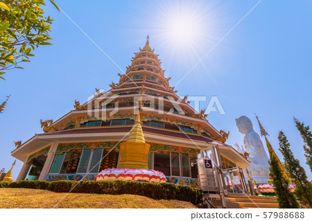 Chinese style pagoda in Wat Hauyplakang 57988688
