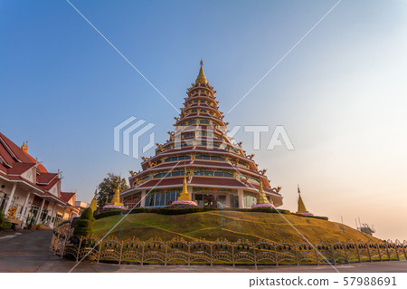 Chinese style pagoda in Wat Hauyplakang Chinese style pagoda in Wat Hauyplakang 57988691