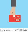 Home mortgage load financial offer vector graphic 57988747