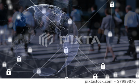VR 5G AI Artificial Intelligence Fintech Fintech MaaS ICT Blockchain 3D 57989876