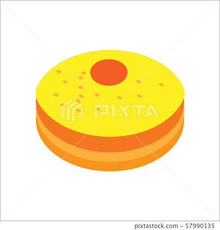 Isometric flat hanukkah Sufganiyah, jewish Isometric flat hanukkah Sufganiyah, jewish 57990135