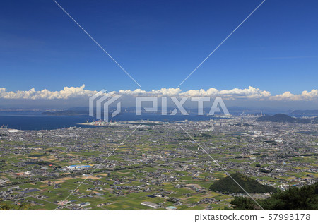 Sanuki Plain and Seto Bridge over Tadotsu, Zentsuji, Marugame, Utazu and Sakaide Sanuki Plain and Seto Bridge over Tadotsu, Zentsuji, Marugame, Utazu and Sakaide 57993178