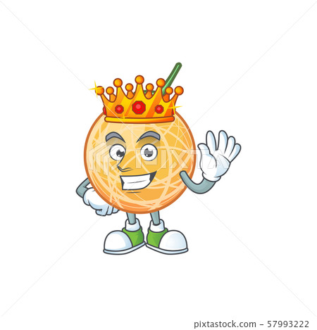 King object cantaloupe fruit for mascot character 57993222