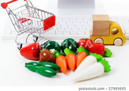 超市購物蔬菜新鮮食品雜貨 57993685