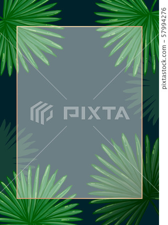 熱帶植物結婚請柬，小冊子，卡片 57994276