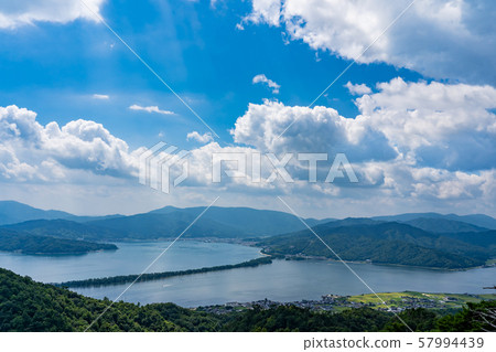 展望天文台,京都府夏季天橋立宮津灣美景 展望天文台,京都府夏季天橋立宮津灣美景 57994439