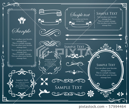 Luxury frame design, calligraphic material, luxury, template, [copy space] 57994464