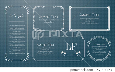 Luxury frame design, calligraphic material, luxury, template, [copy space] 57994465