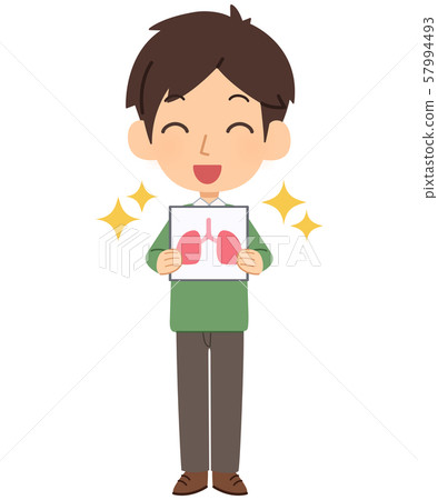 Male illustration Lung health Male illustration Lung health 57994493