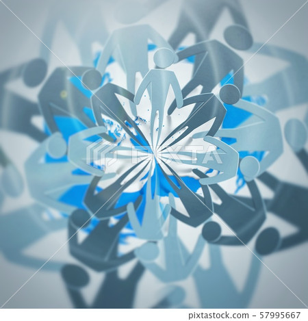 一群人手牽著手 57995667