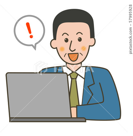 Male office worker PC 57995928