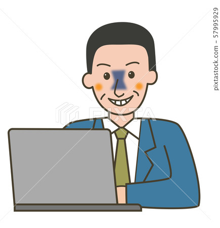 Male office worker PC 57995929