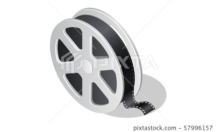 Cinema isometric icon with shadow illustration Cinema isometric icon with shadow illustration 57996157