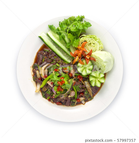 Raw Beef fresh Spicy Salad Cooking Northeast 57997357