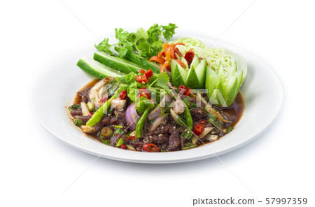 Raw Beef fresh Spicy Salad Cooking Northeast Raw Beef fresh Spicy Salad Cooking Northeast 57997359