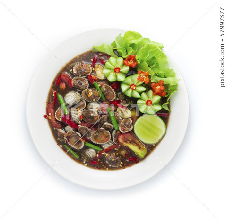 Cockles Spicy Salad in pickled fish sauce Thai Cockles Spicy Salad in pickled fish sauce Thai 57997377