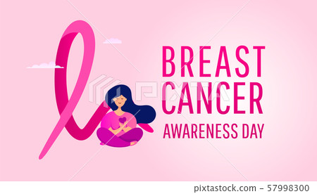 Creative breast cancer awareness design banner 57998300