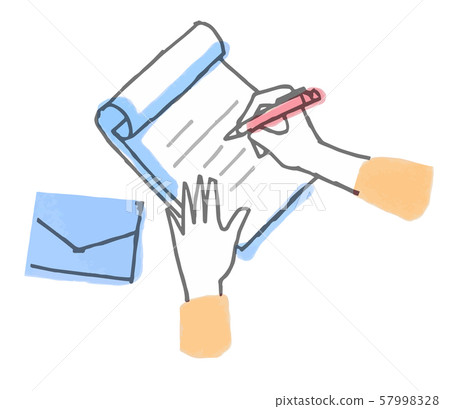 Writing letters Writing letters 57998328