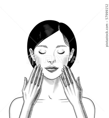 Skin care Eastern woman. Skin care Eastern woman. 57999152