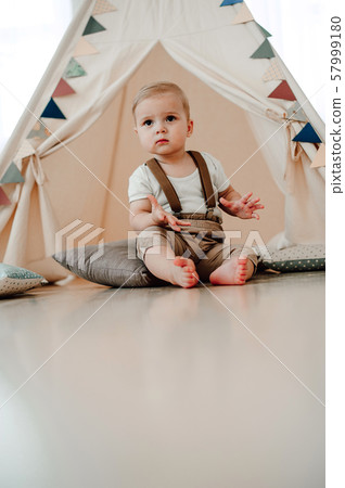 Portrait of lovely little boy happy smiling Portrait of lovely little boy happy smiling 57999180