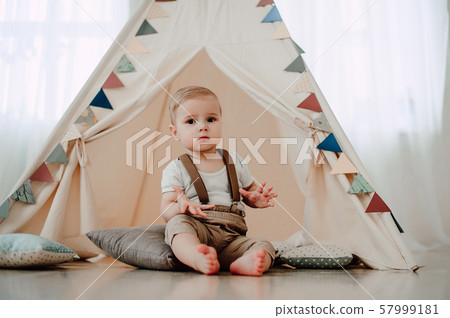 Portrait of lovely little boy happy smiling Portrait of lovely little boy happy smiling 57999181