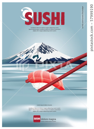 Poster of Sushi Restaurant Vector illustration Poster of Sushi Restaurant Vector illustration 57999190